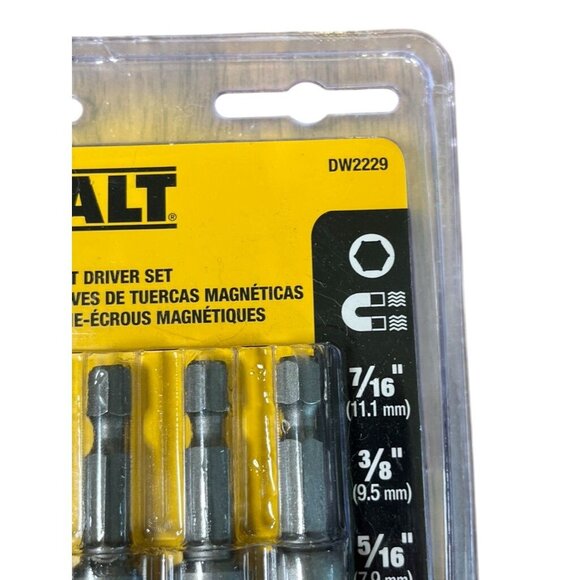 Dewalt Magnetic Nut Driver Set 4 Pack Metal DW2229 Power Tool Home Garage - Picture 3 of 6